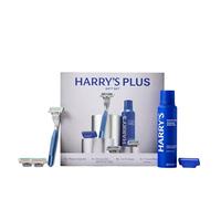 Harry's Plus Giftset Including Plus Handle (Tide), 3 x Plus Blade Refills, 1 x Full Size Foaming Shave Gel + Travel Blade Cover