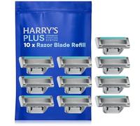 Harry's Plus Razor Blade Refills, 10 Pack, 5-Blade Cartridges with Precision Trimmer, Compatible with 'Harry's Plus' Razors for Men