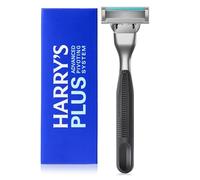 Harry's Plus: Razor for Men - Premium Handle and Razor Blade Cartridge - Advanced Pivoting System - Shaving Kit for Men - Black