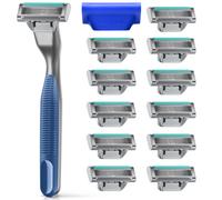 Harry's Plus Razors for Men - Value Pack (Tide) - 1 Handle with 13 Razor Refills