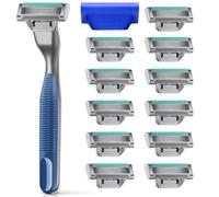 Harry's Plus Razors for Men - Value Pack (Tide) - 1 Handle with 13 Razor Refills and Travel Blade Cover