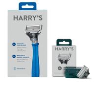 Harrys Razor Blue Bundled with Harry s Blade Refills Suitable for Sensitive Skin Men's Classic Shave
