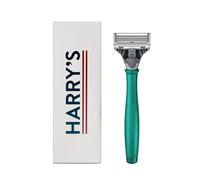 Harry's Razor for Men - Razor Handle and Blade Cartridge - Shaving Gift Set for Him - Tropical Green