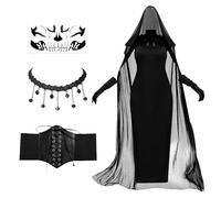 Harsever Ghost Bride Costume Women,zombie bride costume woman,Graveyard Bride Costume,womens halloween Dress adult,Corpse Dress for Halloween