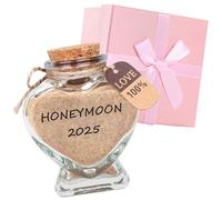 Harsever Honeymoon Sand Keepsake Jar 2025,Our Adventure Begins 2025,Honeymoon Gift for Newlywed,Travel Gift Ideas Newlywed Couple(with Gift Box)