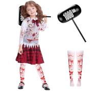 Harsever Zombie Costume Kids with Blood for Halloween (Style A, S)