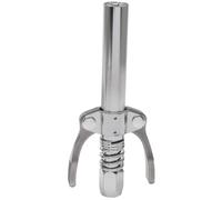 HARSKIYER 1 Pcs Grease Gun Coupler, Extra Long Grease Gun Tips with Double Handles & 6 Tickened Claws, Stainless Steel Construction 12,000 PSI Preessure, Universal Fit for Automotive, Industrial
