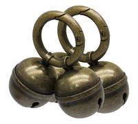 HARSKIYER 2 Pack Coppor Bell for Dog Collar, Animal Tracking Bells with Quick-Snap Clips, Audible Pet Location Indicator for Cats and Dogs