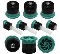 HARSKIYER Variable Arc Nozzle, 10 Pcs Adjustable Sprinkler Heads Replacement with Pop Up Sprinklers, 0°-360° Full Circle Pattern Spray Nozzles, 4 Van Lawn Irrigation Heads for Garden and Lawn