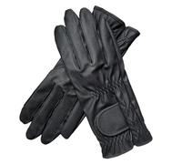 Harssidanzar Classic Leather Riding Gloves with Adjustable Dolls and PU Leather Non-Slip Design, DM304