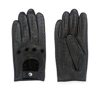 Harssidanzar Men's Leather Driving Gloves Unlined Sheepskin Gloves For Men GM026UKC,Black(Upgrade),Size L