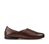 Clarks Harston Elite Burgundy Leather Mens slippers 4472-17G in a Plain Leather in Size 8