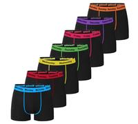 Harte & Soul Boys 7 Pack Days of the Week Boxer Shorts - Cotton Polyester Blend - Soft Elastic Waistband - Ages 7-8 Years Multicolour