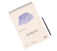 Hartem - A4 Sketchbook & 2B Graphite Pencil for Artists, Spiral Bound Drawing Pad, 100 Sheets, 60lb/90gsm Acid-Free Drawing Paper for Kids Artists, Beginners & Professionals, 21 x 29,7 cm