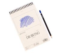 Hartem - A5 Sketchbook & 2B Graphite Pencil for Artists, Spiral Bound Drawing Pad, 60 Sheets, 60lb/90gsm Acid-Free Drawing Paper for Kids Artists, Beginners & Professionals, 14,8 x 21 cm