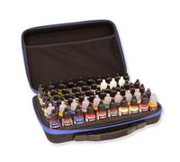 Hartem - Portable Case for Alcohol Inks and Acrylic Paints Model Making and Miniatures | Organizer with 60 Bottles Capacity | Foam Foam, Inner Pocket and Double Zip Closure