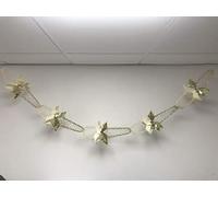 HARTES Cream & Gold Foil Christmas Ceiling Decorations (Square Garland)