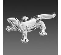 Hartes Gecko Ornament Chrome Plated Mirror Finish Free Standing or Wall Hanging Small