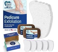 HartFelt Pedicure Exfoliation Beauty Box with 6 Exfoliating Foot Scrubber Bath Sponges & 2 Magic Pumice Stone for Feet Callus Remover | Gentle Sponge Pad & Foot Scrubbing Stone for Deep Cleansing