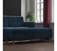 Hartford Ottoman Bench - Storage - Blue Chenille Fabric - 2196669UK