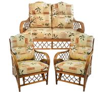 Hartfords Replacement Cushions Hump Top (Unpiped) for Conservatory Cane Furniture (CUSHIONS ONLY) (4, California Gold)