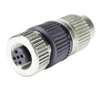 HARTING 21 03 212 2400 Wire Connector M12 L2/ PE F Black, Nickel - Wire Connectors (M12 L2/ PE F, Black, Nickel, Brass, Polyamide, Zinc, 22/18, Gold, IP65, IP67)