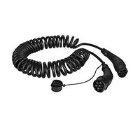 LogiLink EV charging cable, Type 2, 3-phase, spiral, 32 A, 22 kW, 5 m