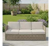 Harting Outdoor 3 Seater Sofa Light Rattan