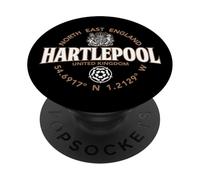 Hartlepool North East England Coordinates Label 2C PopSockets Adhesive PopGrip