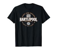 Hartlepool North East England Coordinates Label 2C T-Shirt