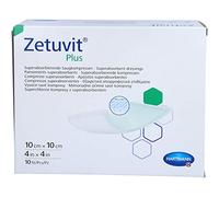 Hartmann D8647 Zetuvit Plus Food Sterile Dressing, 10cm x 10cm, Pack of 10