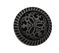 Hartmann-Knöpfe Pack of 10 Silver Matt Black Metal Buttons Elegant Pattern Eyelet Buttons 12 mm, 18 mm or 20 mm Made in Germany (20 mm)