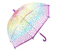 Hartom Children's Kids Rainbow Dots Dome POE Umbrella Travel School Gift, Purple