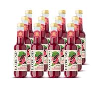 Hartridges Apple & Raspberry Juice Drink 12 x 275ml Glass Bottle Vegan
