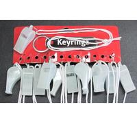 Harts 12 units Rave Glow in the Dark Whistles on White Cord