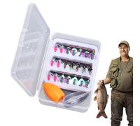 Hart's Bait, Artificial Freshwater Bait, Fly Bait with Hard Baits and Carbon Steel Hooks for Trout, Perch, Salmon