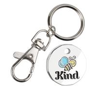 Harts Bee Kind Trolley Token Keyring New 12 Sided £1 Coin Shape x 1 unit
