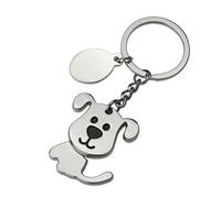 Harts Cute Dog Keyring Handbag charm with Swinging Body. 9cm,Metal, Silver finish
