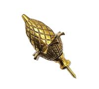 Harts Large Heavy Brass Acorn finial clock cases decoration 83mm high clocks long case