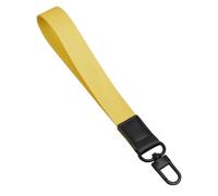 Harts Large Heavy Duty Nylon Identification Key Ring Clip on Handel loops Fob. (Yellow)