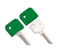 Harts Two units Large Square Silcon Rubber TX3D Key Caps Covers. Twin pack (Green)