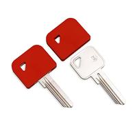 Harts Two units Large Square Silcon Rubber TX3D Key Caps Covers. Twin pack (Red)