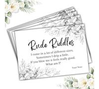 Hartscraft Rude Riddles Hen Party Game, Wedding Table Game, for Bridal Shower, Bachelorette Party, Birthday Party, Funny Riddle Game