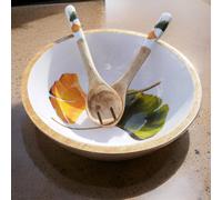 Hartsmede Genko Large Serving Bowl With Spoons in Yellow Hartsmede Yellow