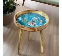 Hartsmede Handmade Side Table with Detachable Legs Florence in Blue Hartsmede Blue