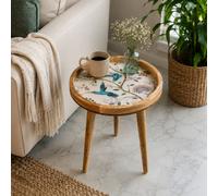 Hartsmede Handmade Side Table with Detachable Legs Hummingbird in Beige Hartsmede Beige