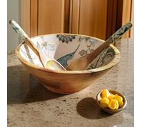 Hartsmede Hummingbird Large Serving Bowl With Spoons in Beige Hartsmede Beige