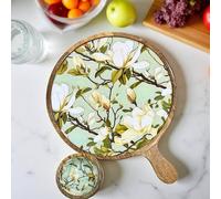 Hartsmede Round Charcuteire Board with Dip Bowl - Snowbell Design in Mint Hartsmede Mint