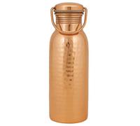 HartVale Aqua Pure Copper Water Bottle with Handle 950ml - Leak-Proof, Handmade Hammered Finish, Eco-Friendly & Plastic-Free Reusable Bottle for Daily Hydration