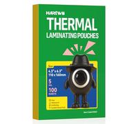 Hartwii 100Pack Thermal Laminating Pouches 5mil Laminating Sheets 4.3x6.3